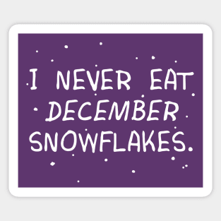 December Snowflakes Sticker